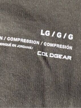 Under Armour Army Green  ColdGear Compression Leggings with Black Logo